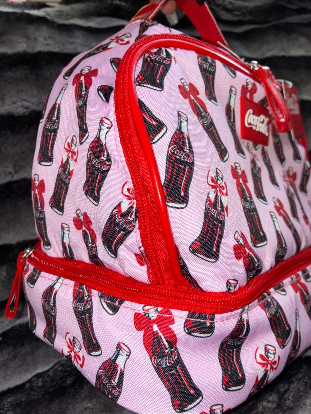 Coca Cola pink insulated lunch bag - Picture 2 of 4